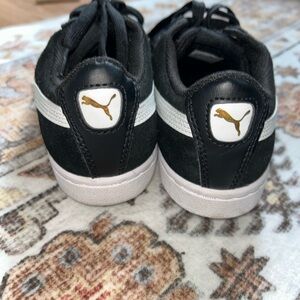 Puma Black Sneakers with White Accents